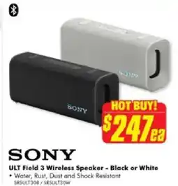 The Good Guys Sony ULT Field 3 Wireless Speaker - Black or White offer