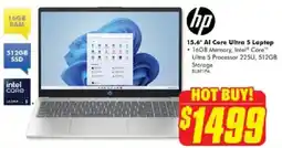 The Good Guys hp 15.6" Al Core Ultra 5 Laptop offer