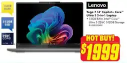 The Good Guys Lenovo Yoga 7 14 Copilot+ Core™ Ultra 5 2-in-1 Laptop offer