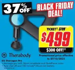 The Good Guys Therabody G5 Theragun Pro offer