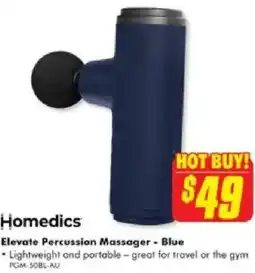 The Good Guys Homedics Elevate Percussion Massager - Blue offer