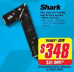 The Good Guys Shark Flex Style Air Styling and Drying System - Black Sparkle offer