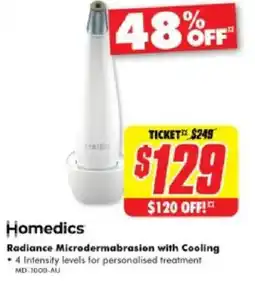 The Good Guys Homedics Radiance Microdermabrasion with Cooling offer