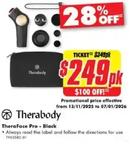 The Good Guys Therabody TheraFace Pro - Black offer