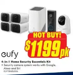 The Good Guys Eufy 4-in-1 Home Security Essentials Kit offer