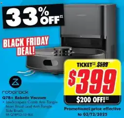 The Good Guys roborock Q7B+ Robotic Vacuum offer