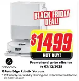 The Good Guys QRevo Edge Robotic Vacuum offer