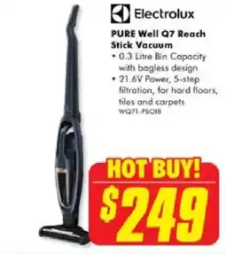 The Good Guys Electrolux PURE Well Q7 Reach Stick Vacuum offer