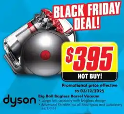 The Good Guys dyson Big Ball Bagless Barrel Vacuum offer