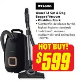 The Good Guys Miele Guard L1 Cat & Dog Bagged Vacuum - Obsidian Black offer
