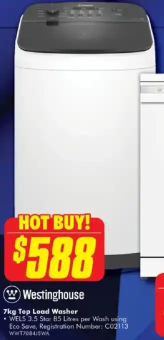 The Good Guys Westinghouse Top Load Washer offer