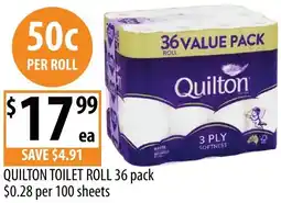 Supabarn Quilton toilet roll offer