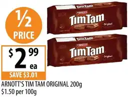 Supabarn Arnott's tim tam original offer