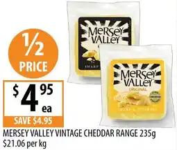 Supabarn Mersey valley vintage cheddar range offer