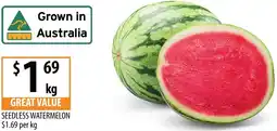 Supabarn Seedless watermelon offer