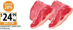 Supabarn Premium beef t-bone steak offer