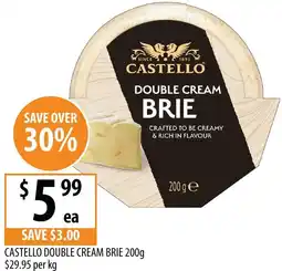 Supabarn Castello double cream brie offer