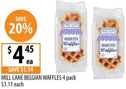 Supabarn Mill lane belgian waffles offer