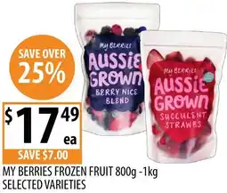 Supabarn My berries frozen fruit offer
