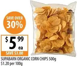 Supabarn Supabarn organic corn chips offer
