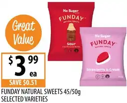 Supabarn Funday natural sweets offer