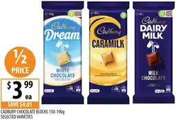 Supabarn Cadbury chocolate blocks offer