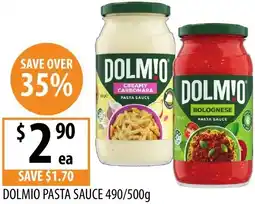 Supabarn Dolmio pasta sauce offer