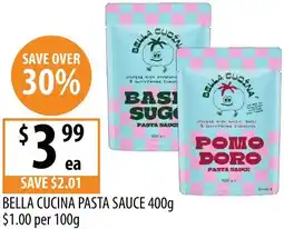 Supabarn Bella cucina pasta sauce offer