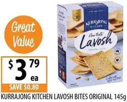 Supabarn Kurrajong kitchen lavosh bites original offer