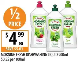 Supabarn Morning fresh dishwashing liquid offer