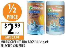 Supabarn Multix greener tidy bags offer