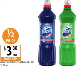 Supabarn Domestos disinfectant bleach offer