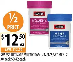 Supabarn Swisse ultivate multivitamin men's/women's offer