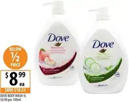 Supabarn Dove body wash offer