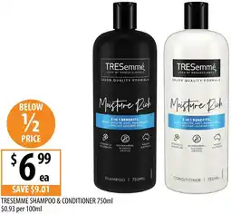 Supabarn Tresemme shampoo & conditioner offer