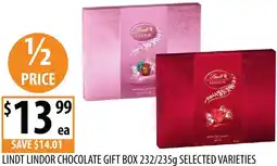 Supabarn Lindt lindor chocolate gift box offer