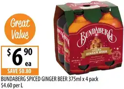Supabarn Bundaberg spiced ginger beer offer