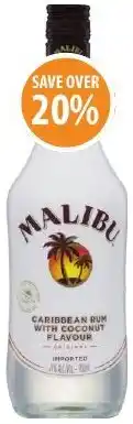 Supabarn Malibu white rum with coconut offer