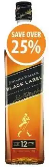 Supabarn Johnnie walker black label 12 year old blended scotch whisky offer