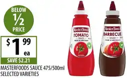 Supabarn Masterfoods sauce offer