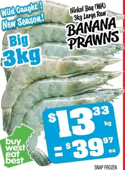 Farmer Jack's Banana prawns offer