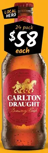 Cellarbrations Carlton Draught Stubbies offer