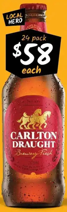 Cellarbrations Carlton Draught Stubbies offer