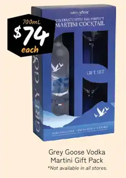 Cellarbrations Grey Goose Vodka Martini Gift Pack offer