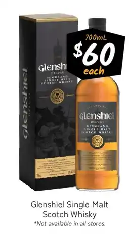 Cellarbrations Glenshiel Single Malt Scotch Whisky offer