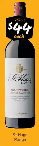 Cellarbrations St Hugo Range offer