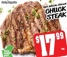 Farmer Jack's Chuck steak offer