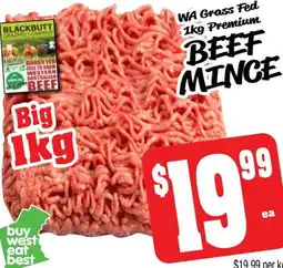 Farmer Jack's Wa grass fed premium beef mince offer