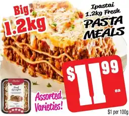 Farmer Jack's Ipastai fresh pasta meals offer