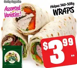 Farmer Jack's Helgas wraps offer